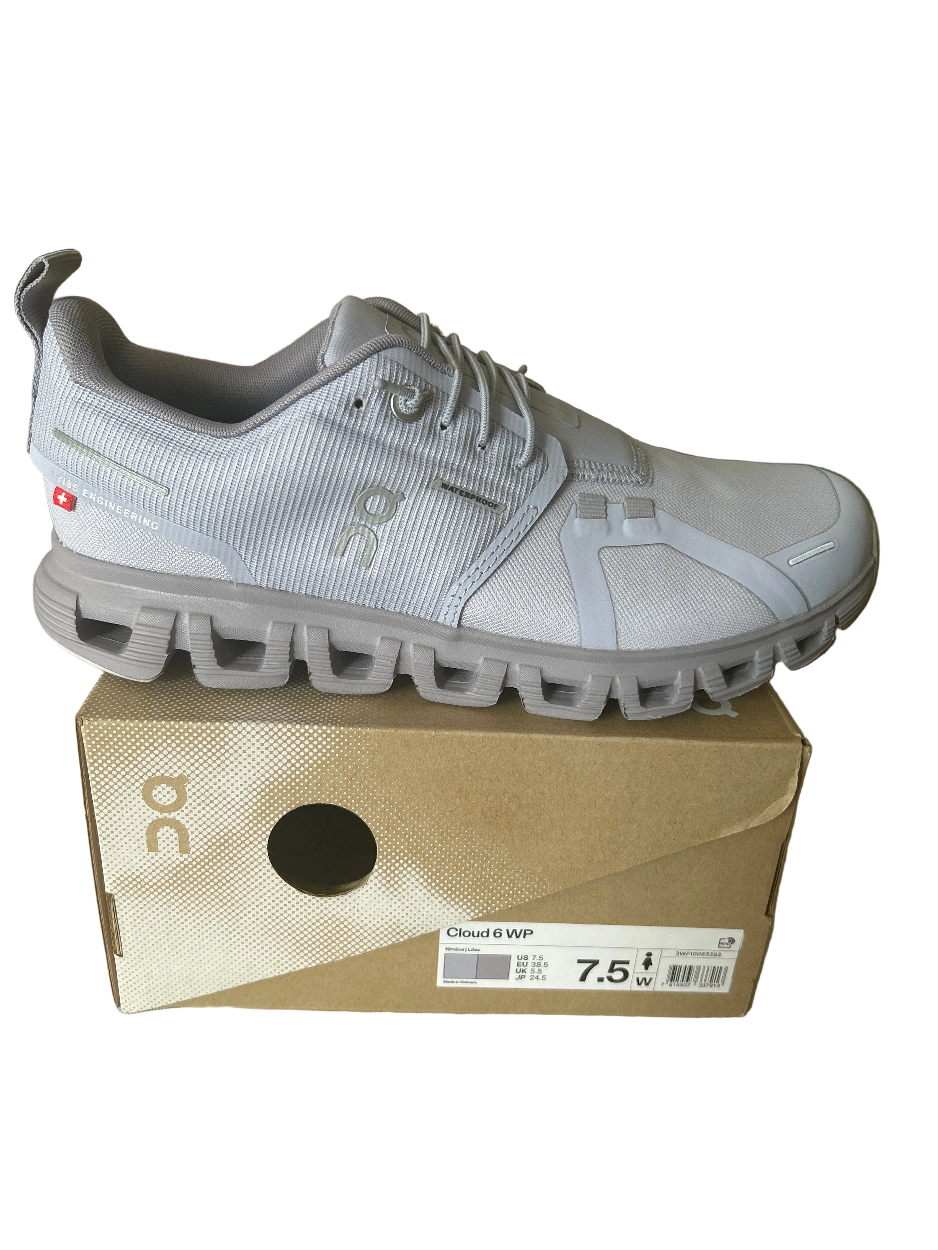 On Cloud waterproof women’s size 7.5 color Nimbus/Lilac. Insulated